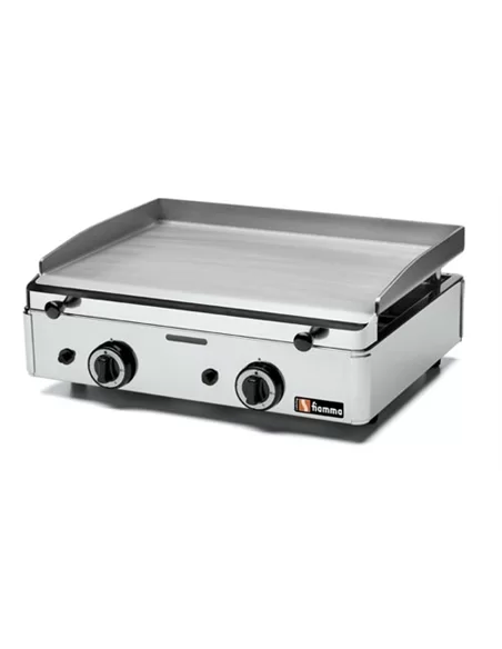 Placa de grelhar a gás em aço polido, 583x395 mm - 0224.017.19