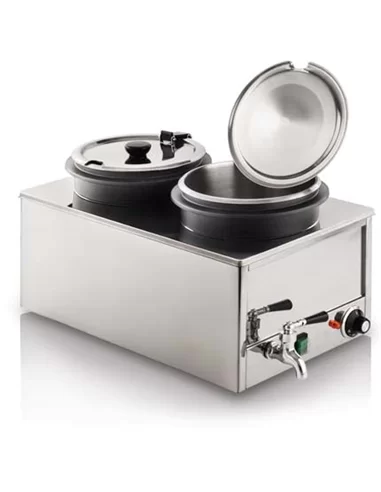 Panela para sopa dupla, 2x 8 l - inox - 0110.046.01