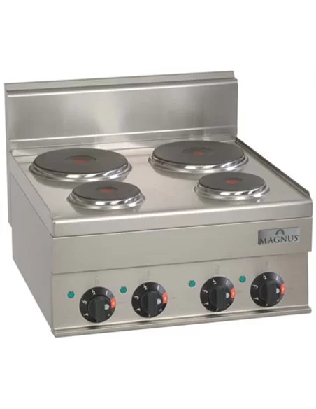 Fogão eléctrico com 4 placas redondas 2x Ø150mm + 2x Ø220mm – CNI - Carlos Nunes e Irmãos - Comércio de Frio Industrial