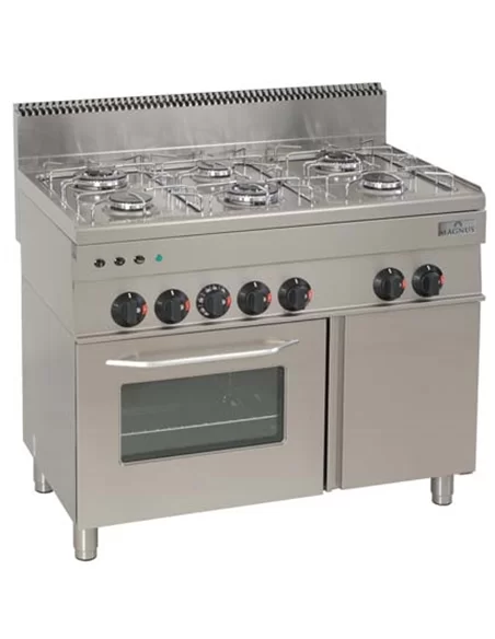 Fogão a gás com 6 queimadores + forno multifunções a gás + a – CNI - Carlos Nunes e Irmãos - Comércio de Frio Industrial