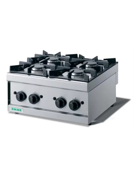 Fogão a gás com 4 queimadores, bancada – CNI - Carlos Nunes e Irmãos - Comércio de Frio Industrial