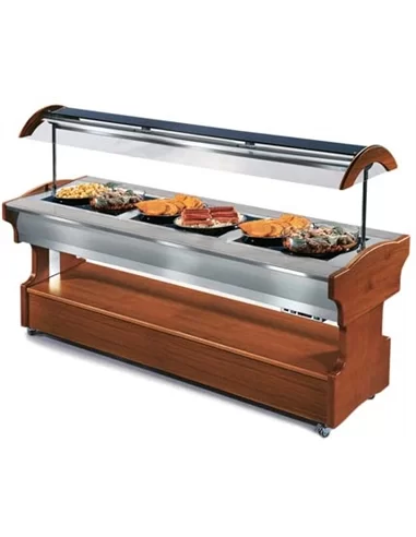 Buffet de serviço 6.1 em vitrocerâmica – Buffets – CNI - Carlos Nunes e Irmãos - Comércio de Frio Industrial