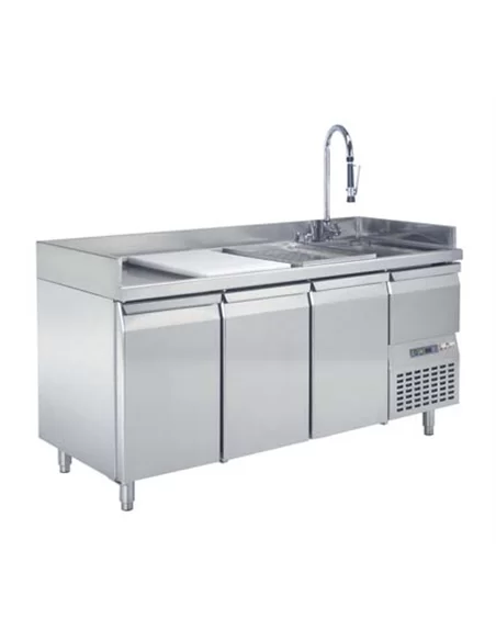 Bancada de preparação de três portas - 0413.024.35