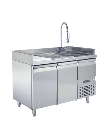 Bancada de preparação de duas portas – Refrigerated Countertops – CNI - Carlos Nunes e Irmãos - Comércio de Frio Industrial