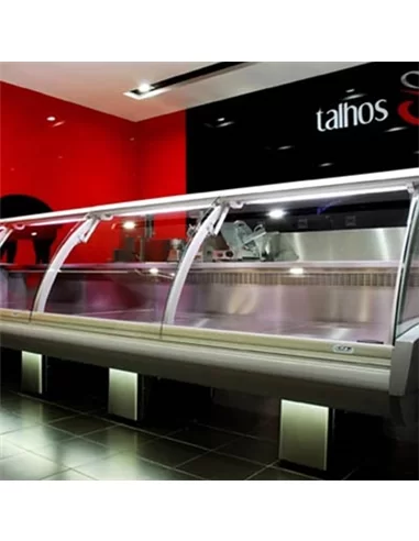 Vitrine columbus inox refrigerada c/pés, s/grupo - 0420.016.01