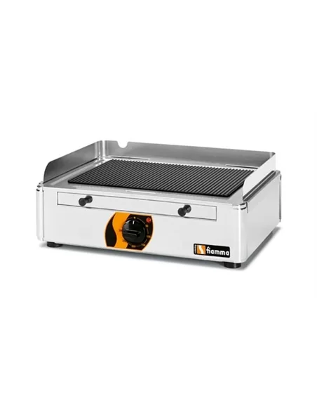 Grelhador/ tostadeira vitrocerâmico de contacto canelado - 0116.017.18