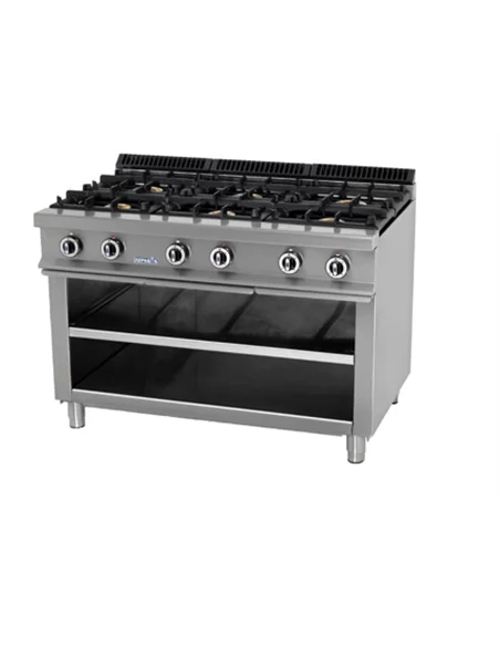 Fogão a gàs 6 Queimadores – CNI - Carlos Nunes e Irmãos - Comércio de Frio Industrial