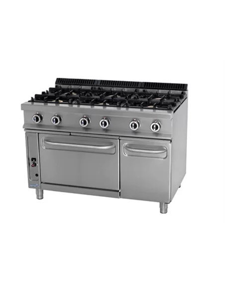 Fogão a gàs 6 Queimadores + Forno – CNI - Carlos Nunes e Irmãos - Comércio de Frio Industrial