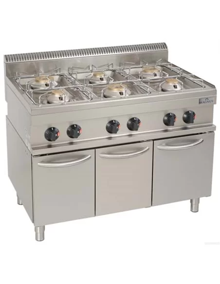 Fogão a gás com 6 queimadores, móvel - 0213.024.26