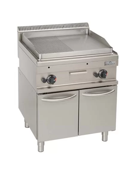 Fry-top duplo a gás, placa mista, móvel – CNI - Carlos Nunes e Irmãos - Comércio de Frio Industrial