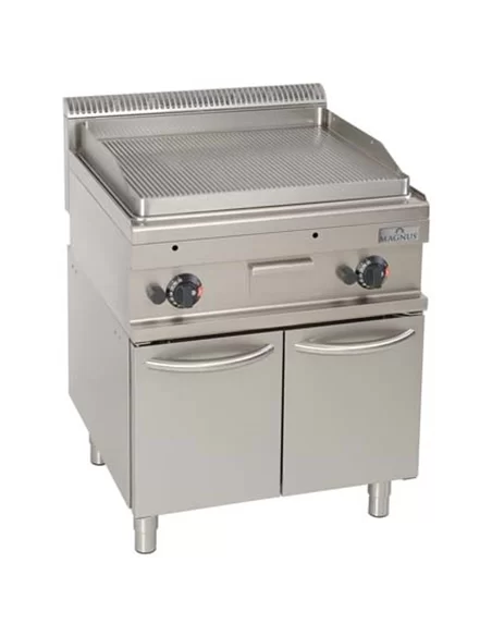 Fry-top duplo a gás, placa canelada, móvel – CNI - Carlos Nunes e Irmãos - Comércio de Frio Industrial