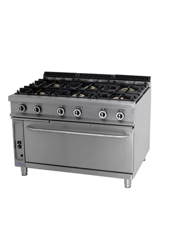 Fogão a gàs 6 Queimadores + Forno – Fogões – CNI - Carlos Nunes e Irmãos - Comércio de Frio Industrial