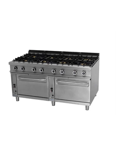 Fogão a gàs 8 Queimadores + 2 Fornos – CNI - Carlos Nunes e Irmãos - Comércio de Frio Industrial