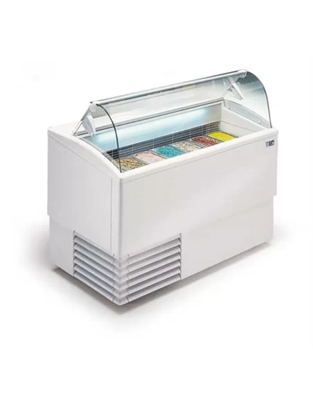 Vitrine para gelados, 432 l - vidro curvo - 0414.052.04
