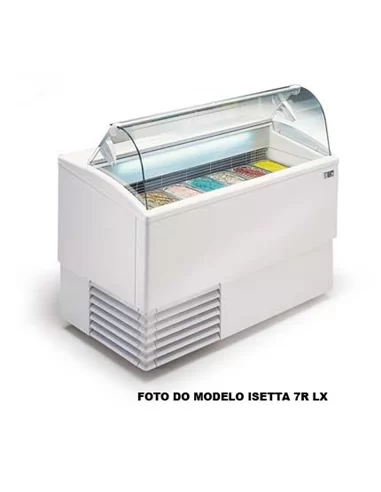 Vitrine para gelados, 245 l - vidro curvo - 0414.052.06