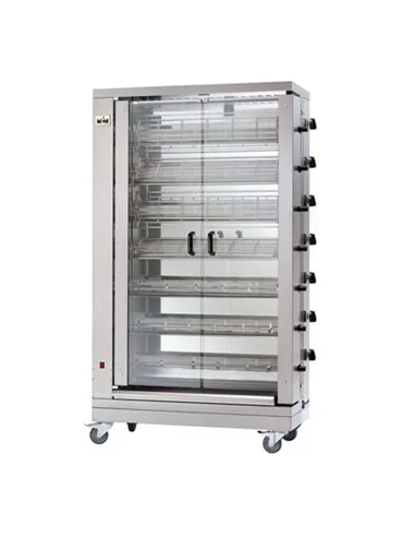 Assador de frangos aberto eléctrico - 7 espetos – chicken roasters – CNI - Carlos Nunes e Irmãos - Comércio de Frio Industrial