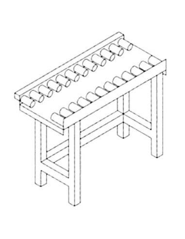 Tapete de rolos 1100mm com pio. (LPH 1100x650x880mm) - 0015.000.01