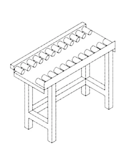 Tapete de rolos 2100 mm com pio. LPH 2100x650x880mm – CNI - Carlos Nunes e Irmãos - Comércio de Frio Industrial