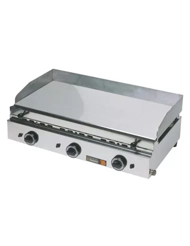 Placa de grelhar a gás em aço com cromoduro e torneiras term – Grill Plates – CNI - Carlos Nunes e Irmãos - Comércio de Frio Industrial