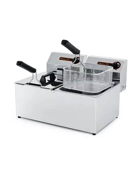 Fritadeira eléctrica 5+5 l, bancada, 10+10 Kg/h - 0217.017.12