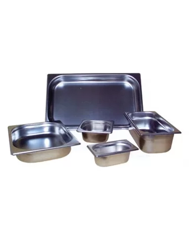 Containers em aço inox GN 2/1: Altura 40 mm - 0202.000.05