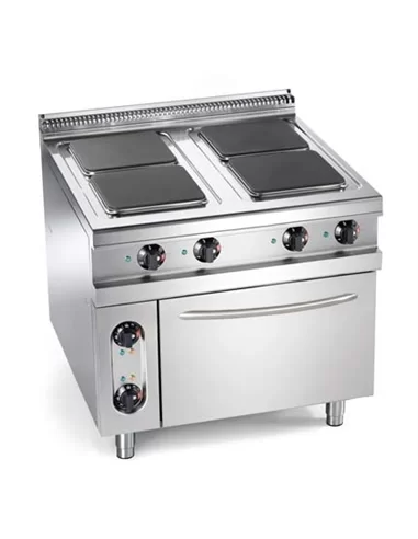 Fogão eléctrico com 4 placas quadradas + forno eléctrico - 0213.024.09