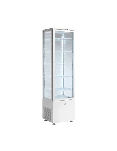 Vitrine expositora branca grelhas fixas - 0404.034.03