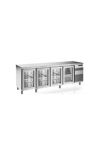 Bancada refrigerada Next 704 - 4 portas de vidro CG R449A - 0413.016.36