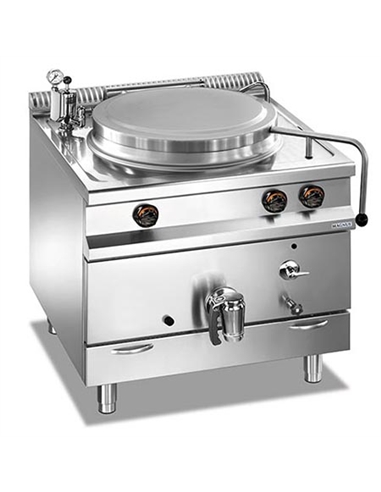 Marmita a gás, aquecimento indirecto, 150 l – lunchboxes – CNI - Carlos Nunes e Irmãos - Comércio de Frio Industrial