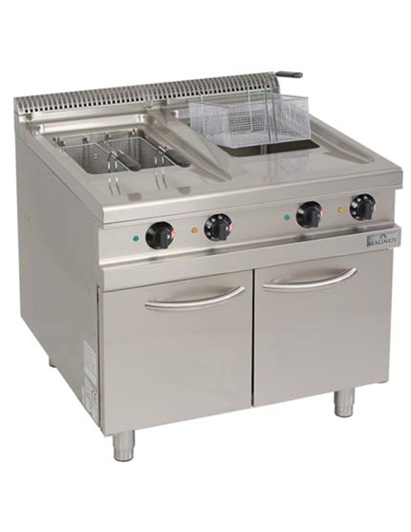 Fritadeira eléctrica 18 + 18 l, móvel - 0217.024.32