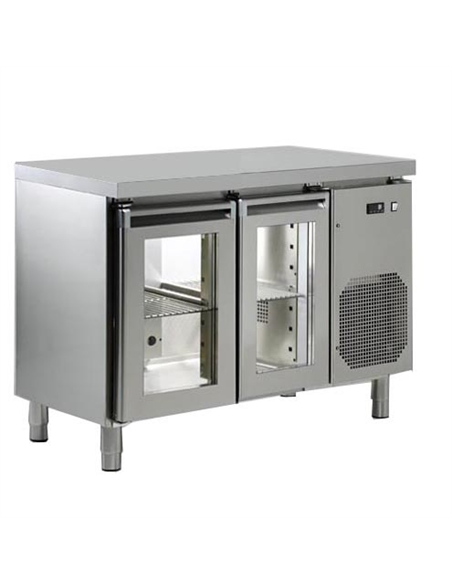 Bancada plus 600 refrigerada ventilada c/grupo (2P Vidro) - 0413.016.05