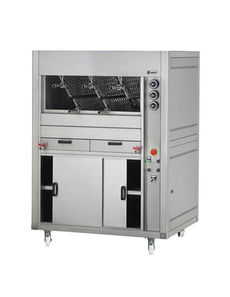 Grelhador Rotativo Frango Queima Superior a Gás 6 Q - 0230.015.08