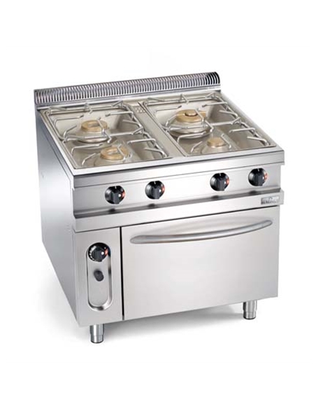 Fogão a gás com 4 queimadores + forno a gás - 0213.024.04