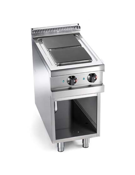 Fogão eléctrico com 2 placas quadradas, móvel - 0213.024.07