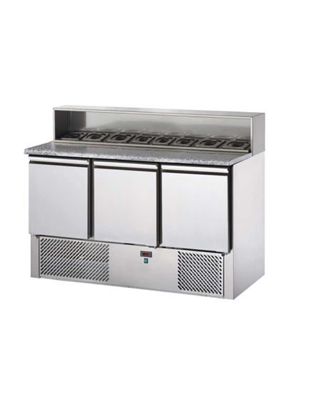 Bancada refrigerada Saladette para 8 containers GN 1/6 - 0413.359.01