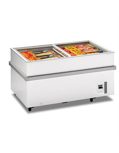 Arca de conservação de congelados c/ tampas de correr de vid – CNI - Carlos Nunes e Irmãos - Comércio de Frio Industrial