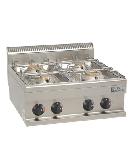 Fogão a gás com 4 queimadores, bancada - 0213.024.20